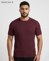 Round slim fit tricot