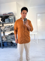 Short collar long sleeve havan