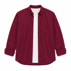 Gabardine heavy shirt jacket