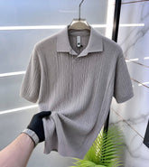 Slim fit polo tricot italian collar