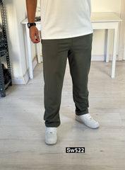 Olive relaxed sweatpants