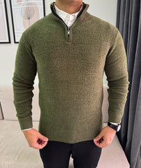 Olive tricot quarter