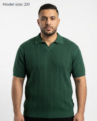 Slim fit polo tricot italian collar