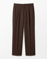 Tailored fit wide leg classic pants