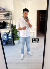 Cotton long sleeve white