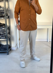 Short collar long sleeve havan