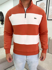 Lacoste orange sweatshirt