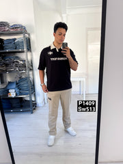 Relaxed fit persistent black