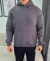 Grey relaxed fit hoodie
