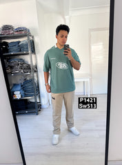 Oversize polo mint