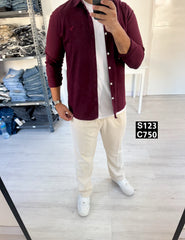 Wide leg classic pants beige