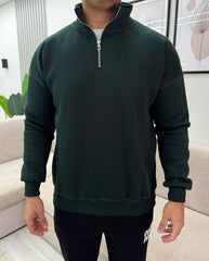 Green relaxed fit sweater