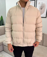 Beige premium puffer jacket