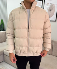 Beige premium puffer jacket