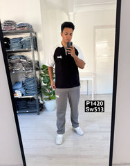 Stwd relaxed fit polo black