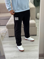 Black relaxed fit sweatpants