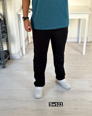 Black relaxed sweatpants