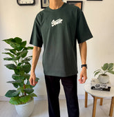 Swtd green oversize