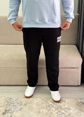 Black relaxed fit sweatpants