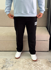 Black relaxed fit sweatpants