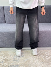 Black wide leg jeans