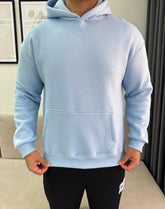 Baby blue relaxed fit hoodie
