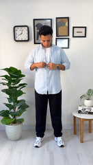 Wide leg classic pants black