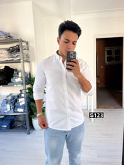 Cotton long sleeve white