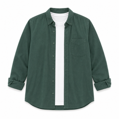 Gabardine heavy shirt jacket