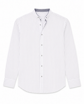 Striped long sleeve white