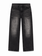 Wide leg jeans black