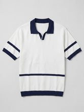 Relaxed fit tricot polo italian collar
