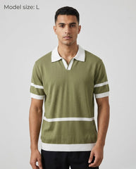 Relaxed fit tricot polo (2XL)
