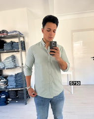 Striped long sleeve mint