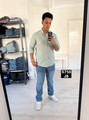 Medium blue regular fit