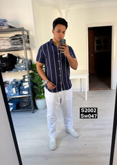 Slim fit short sleeve black