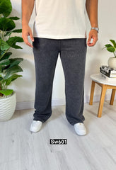 Wide leg sweatpants black