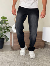 Black wide leg jeans