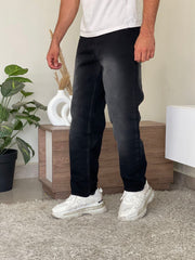 Black wide leg jeans