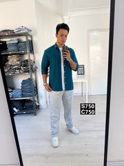 Wide leg classic pants grey