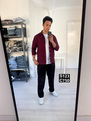 Wide leg classic pants black