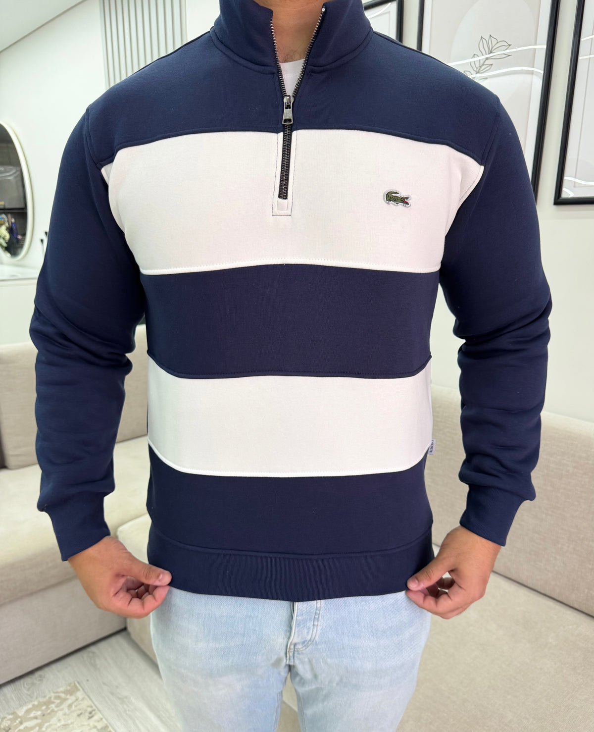 Lacoste navy sweatshirt