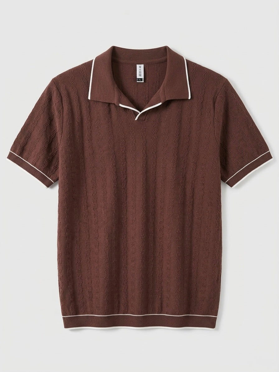 Slim tricot polo