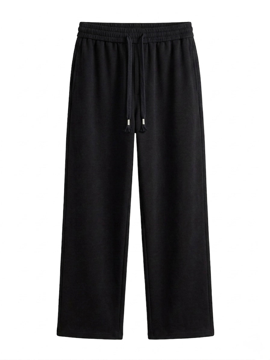 Wide leg basic sweatpants