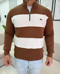 Lacoste brown sweatshirt