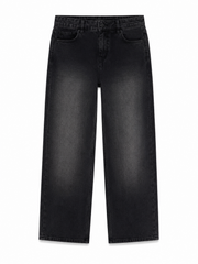 Black wide leg jeans (32)