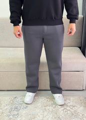 Wide leg cotton sweatpants