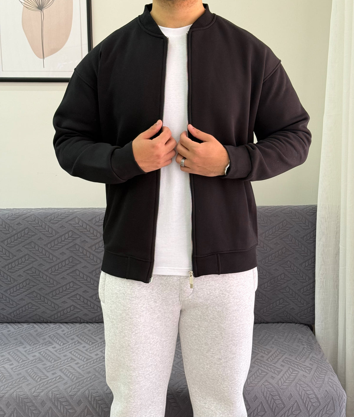 Bomber cotton sweatshirt