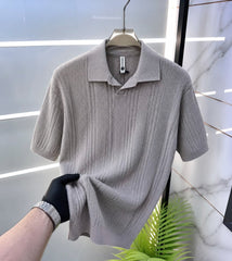 Slim fit polo tricot italian collar