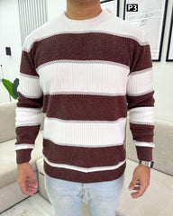 Brown tricot pullover